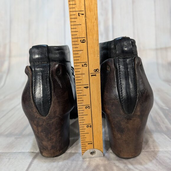 AS 98 2nd Step Black Leather Lace-Up Ankle Boots Size 37 - Picture 6 of 13